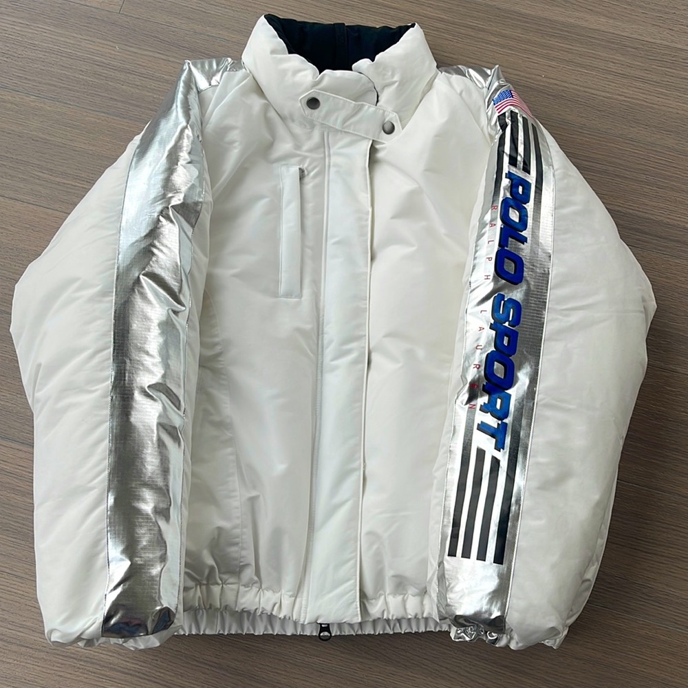 NEW Water Resistant POLO SPORT SKI Jacket - Size L White